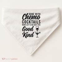 Done With Chemo Survivor Last Day Of Chemo End Of Chemo USA-Made Doggie Bandana thumb 0