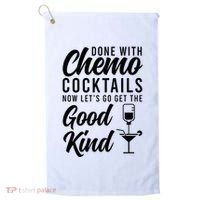 Done With Chemo Survivor Last Day Of Chemo End Of Chemo Golf Towel thumb 0