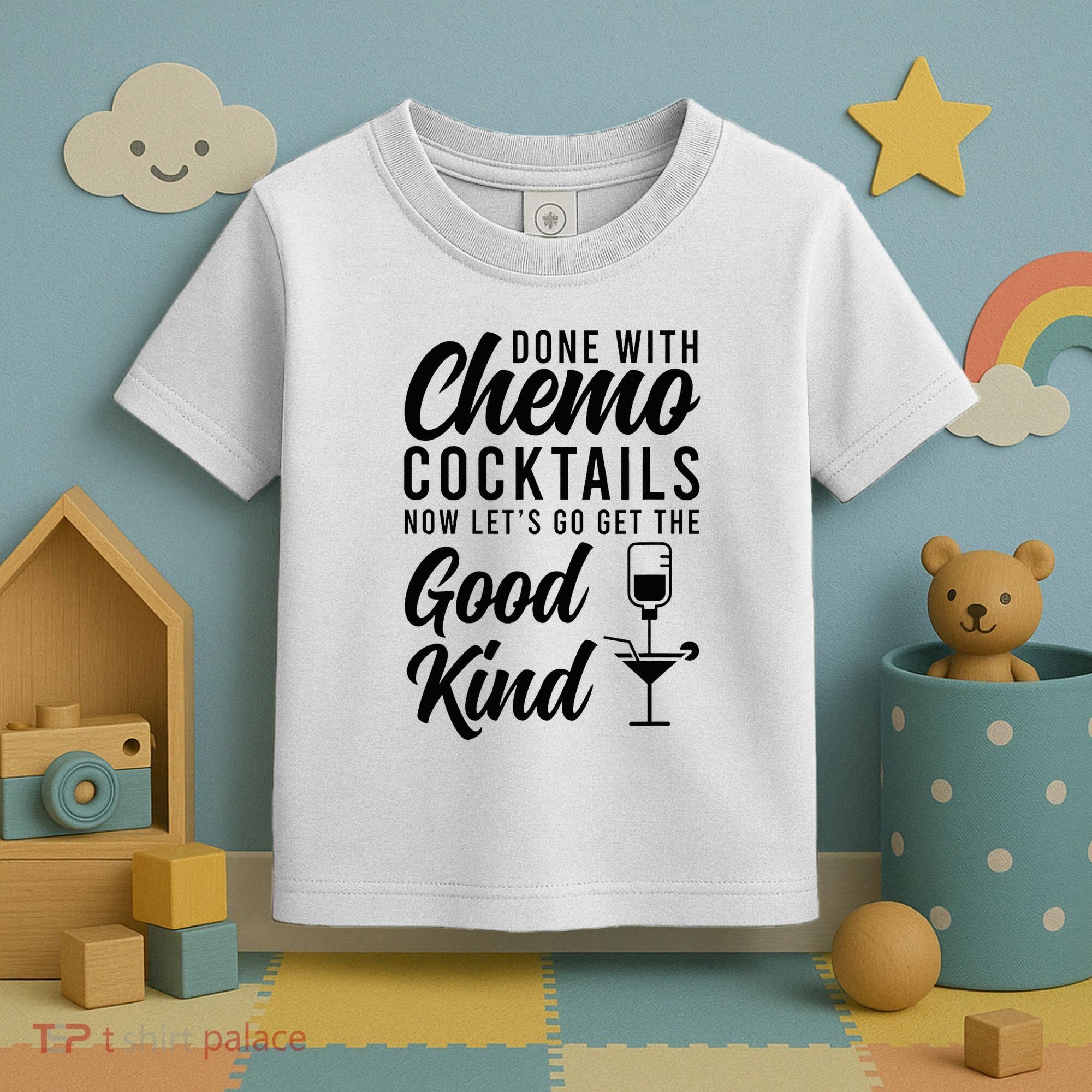 Done With Chemo Survivor Last Day Of Chemo End Of Chemo Toddler T-Shirt