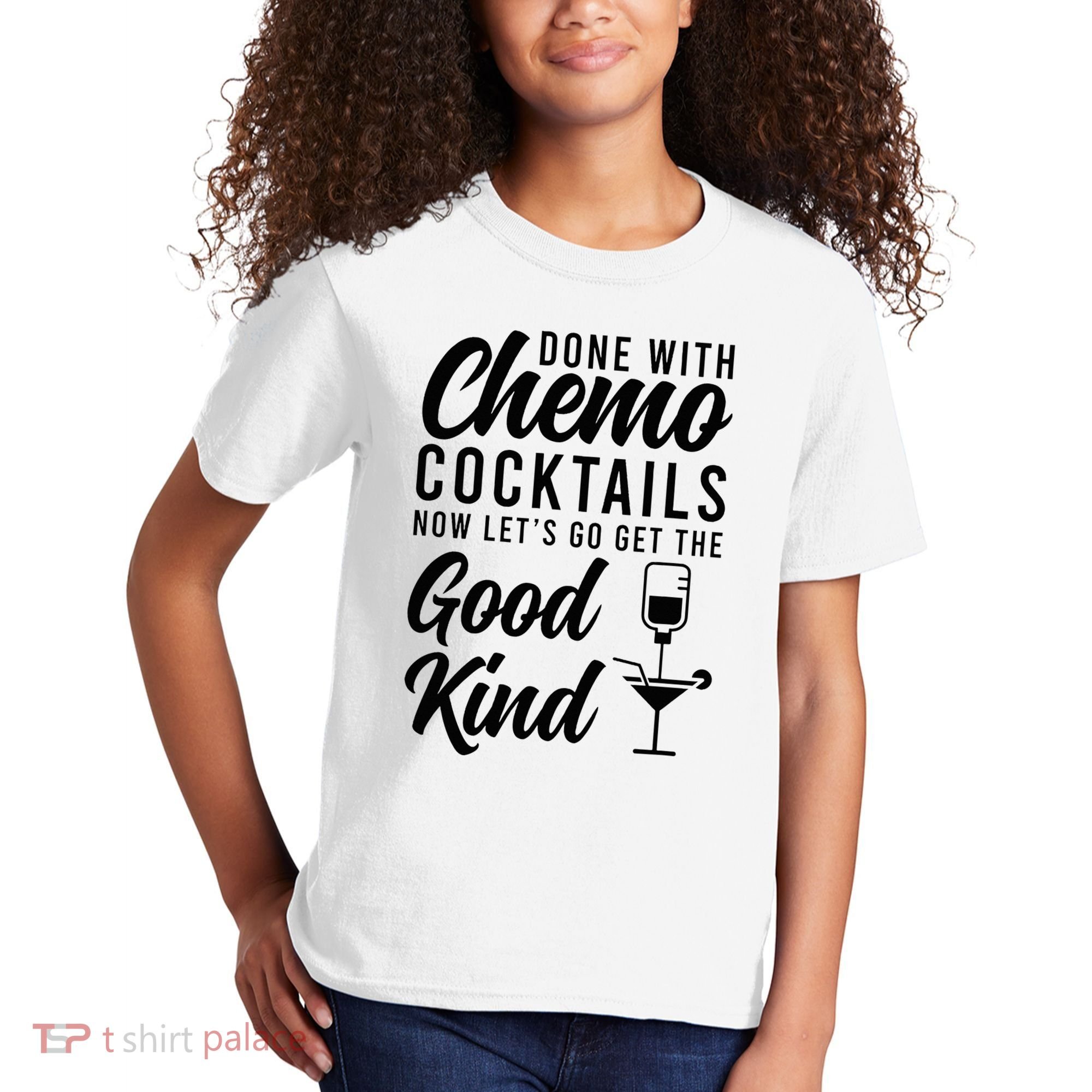Done With Chemo Survivor Last Day Of Chemo End Of Chemo Kids T-Shirt