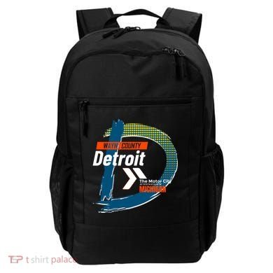 Detroit Wayne County Michigan Modern Logo Backpack