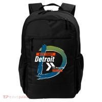 Detroit Wayne County Michigan Modern Logo Backpack thumb 0