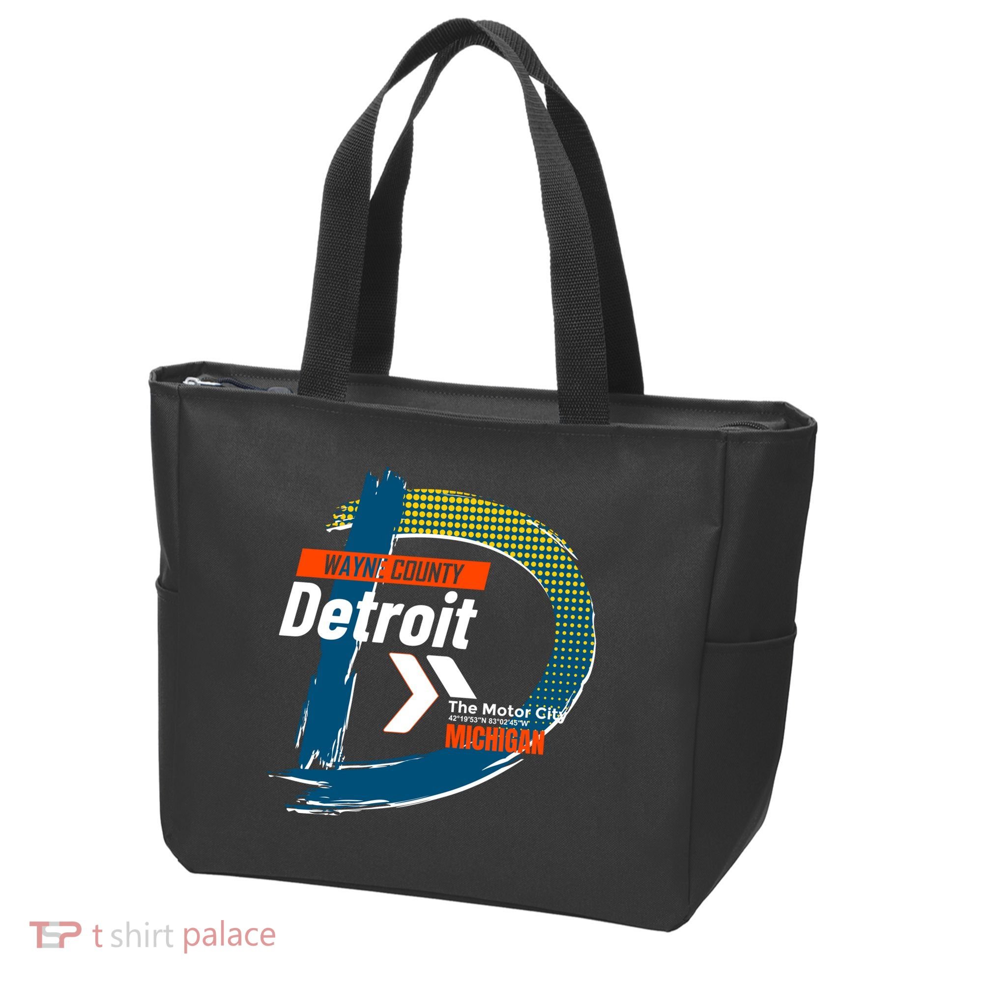 Detroit Wayne County Michigan Modern Logo Tote Bag