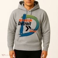 Detroit Wayne County Michigan Modern Logo Hoodie thumb 2