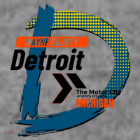 Detroit Wayne County Michigan Modern Logo Sweatshirt thumb 3