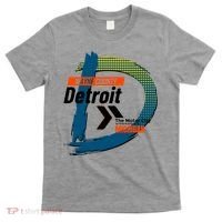 Detroit Wayne County Michigan Modern Logo T-Shirt thumb 0