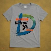 Detroit Wayne County Michigan Modern Logo T-Shirt thumb 5