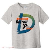 Detroit Wayne County Michigan Modern Logo Toddler T-Shirt thumb 0