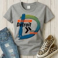 Detroit Wayne County Michigan Modern Logo Women's T-Shirt thumb 3