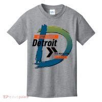Detroit Wayne County Michigan Modern Logo Kids T-Shirt thumb 0