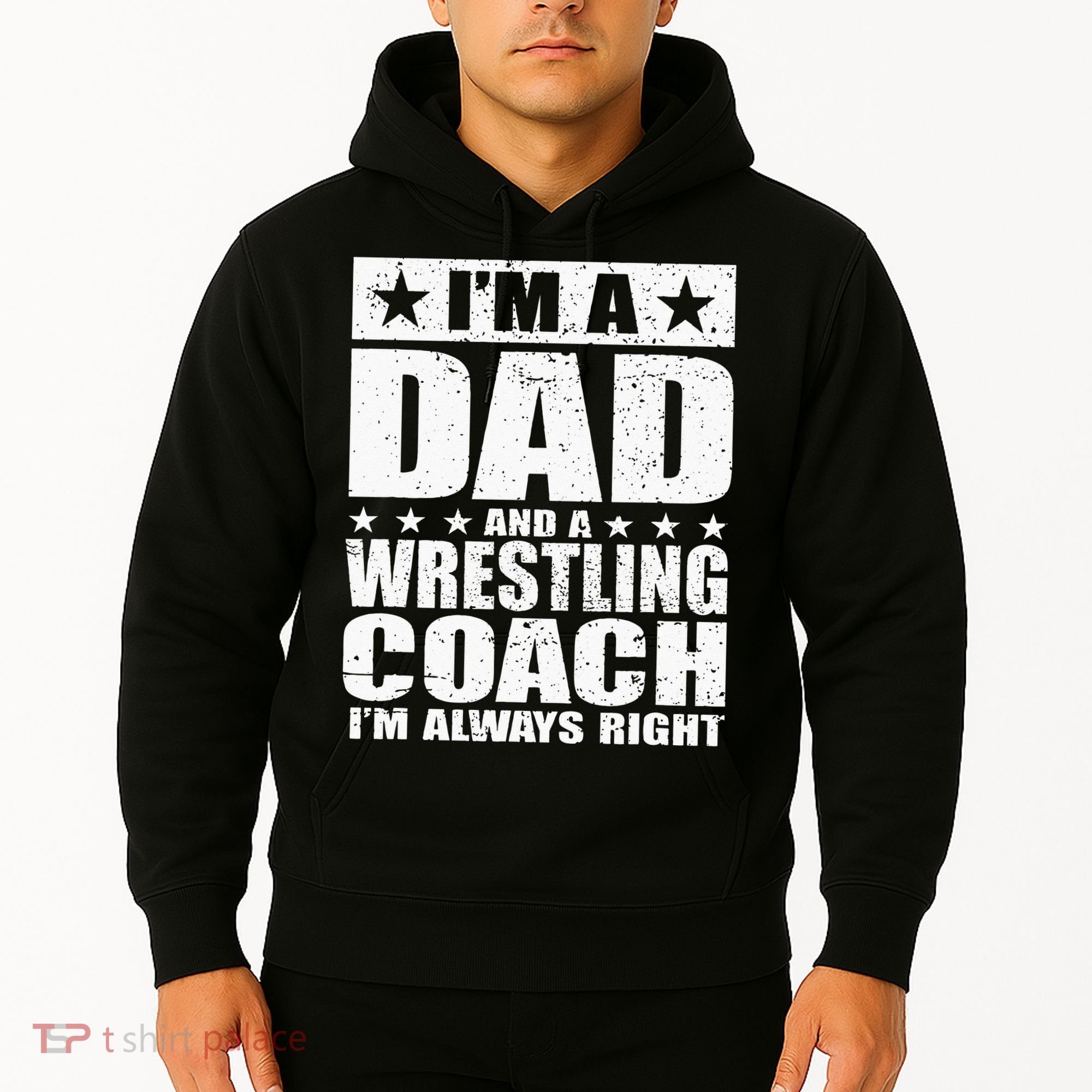 Dad Wrestling Coach Coaches Fathers Day Gift Hoodie