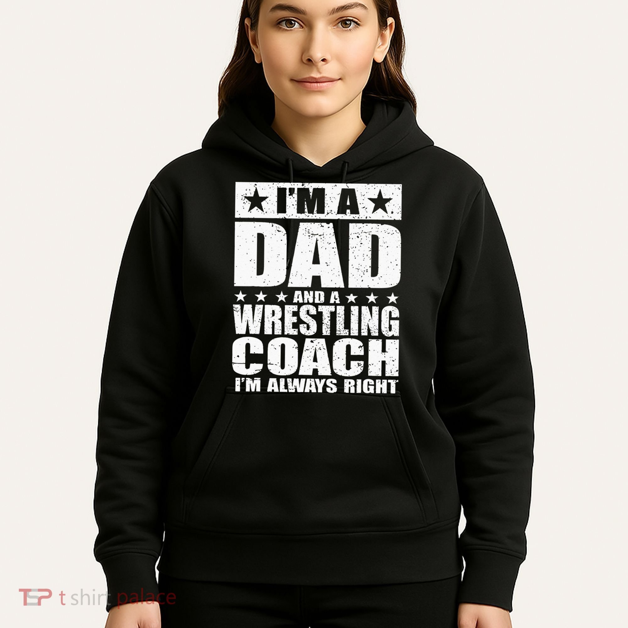 Dad Wrestling Coach Coaches Fathers Day Gift Hoodie