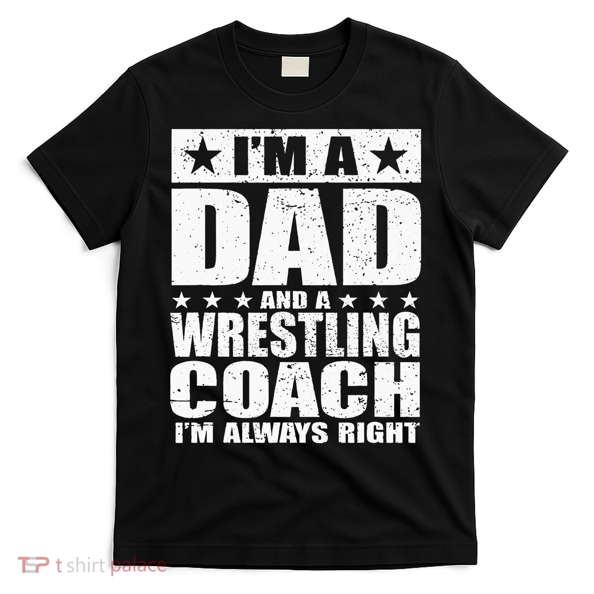 Dad Wrestling Coach Coaches Fathers Day Gift T-Shirt