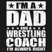 Dad Wrestling Coach Coaches Fathers Day Gift T-Shirt thumb 7