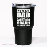 Dad Wrestling Coach Coaches Fathers Day Gift Tumbler thumb 0