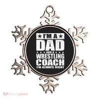 Dad Wrestling Coach Coaches Fathers Day Gift Ornament thumb 0