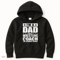 Dad Wrestling Coach Coaches Fathers Day Gift Kids Hoodie thumb 0