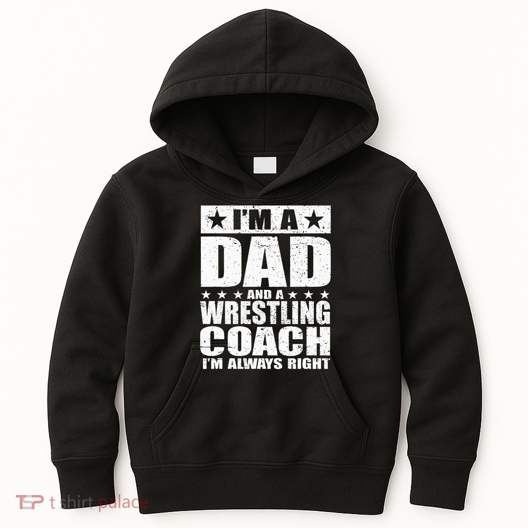 Dad Wrestling Coach Coaches Fathers Day Gift Kids Hoodie