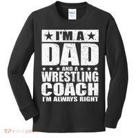 Dad Wrestling Coach Coaches Fathers Day Gift Kids Long Sleeve Shirt thumb 0
