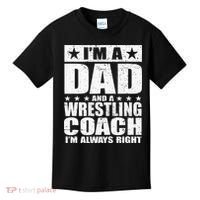 Dad Wrestling Coach Coaches Fathers Day Gift Kids T-Shirt thumb 0