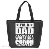 Dad Wrestling Coach Coaches Fathers Day Gift Tote Bag thumb 0