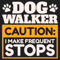 Dog Walker Caution I Make Frequent Stops Funny Dog Walking Tumbler thumb 3