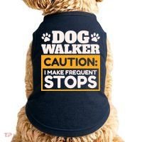 Dog Walker Caution I Make Frequent Stops Funny Dog Walking Doggie Tank thumb 0