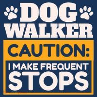 Dog Walker Caution I Make Frequent Stops Funny Dog Walking Women's Tank Top thumb 5