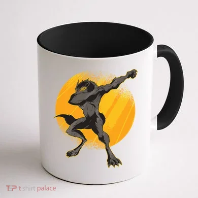 Dabbing Werewolf Coffee Mug back
