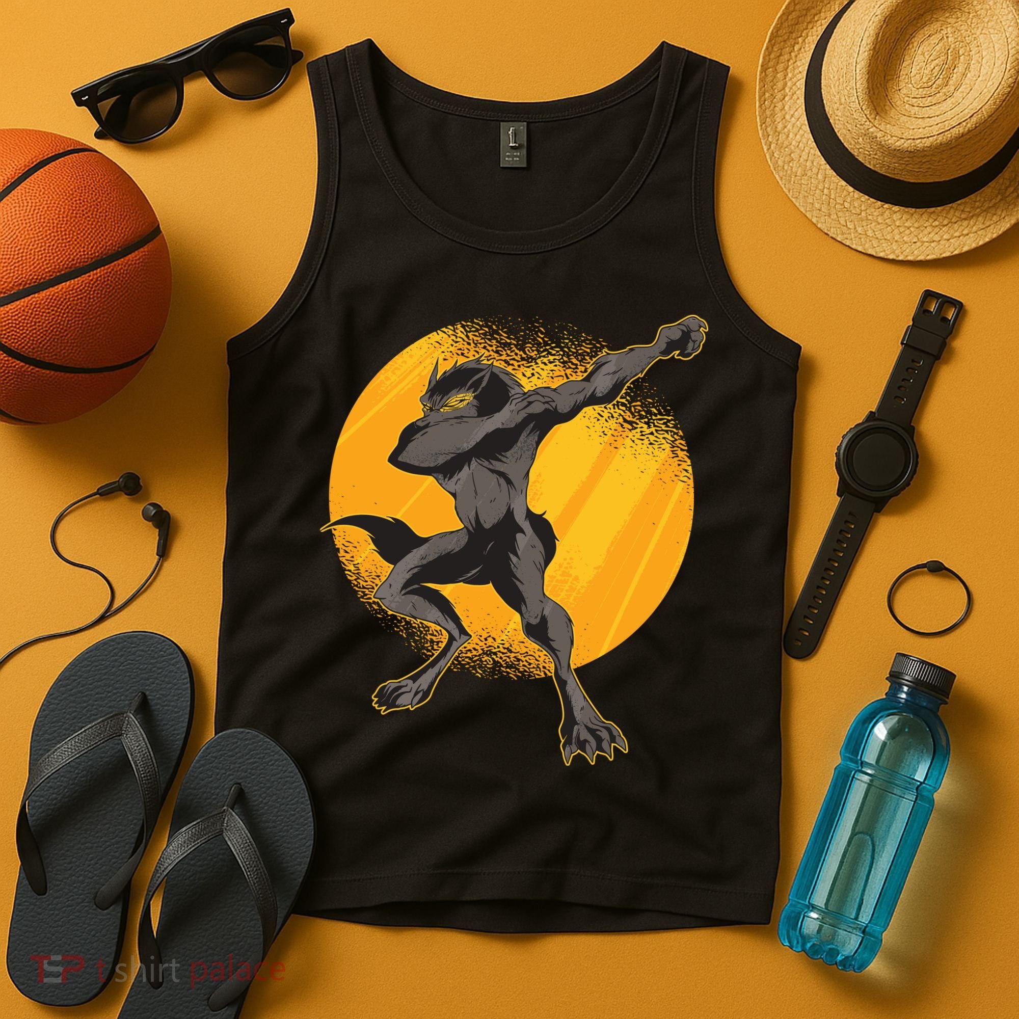 Dabbing Werewolf Tank Top
