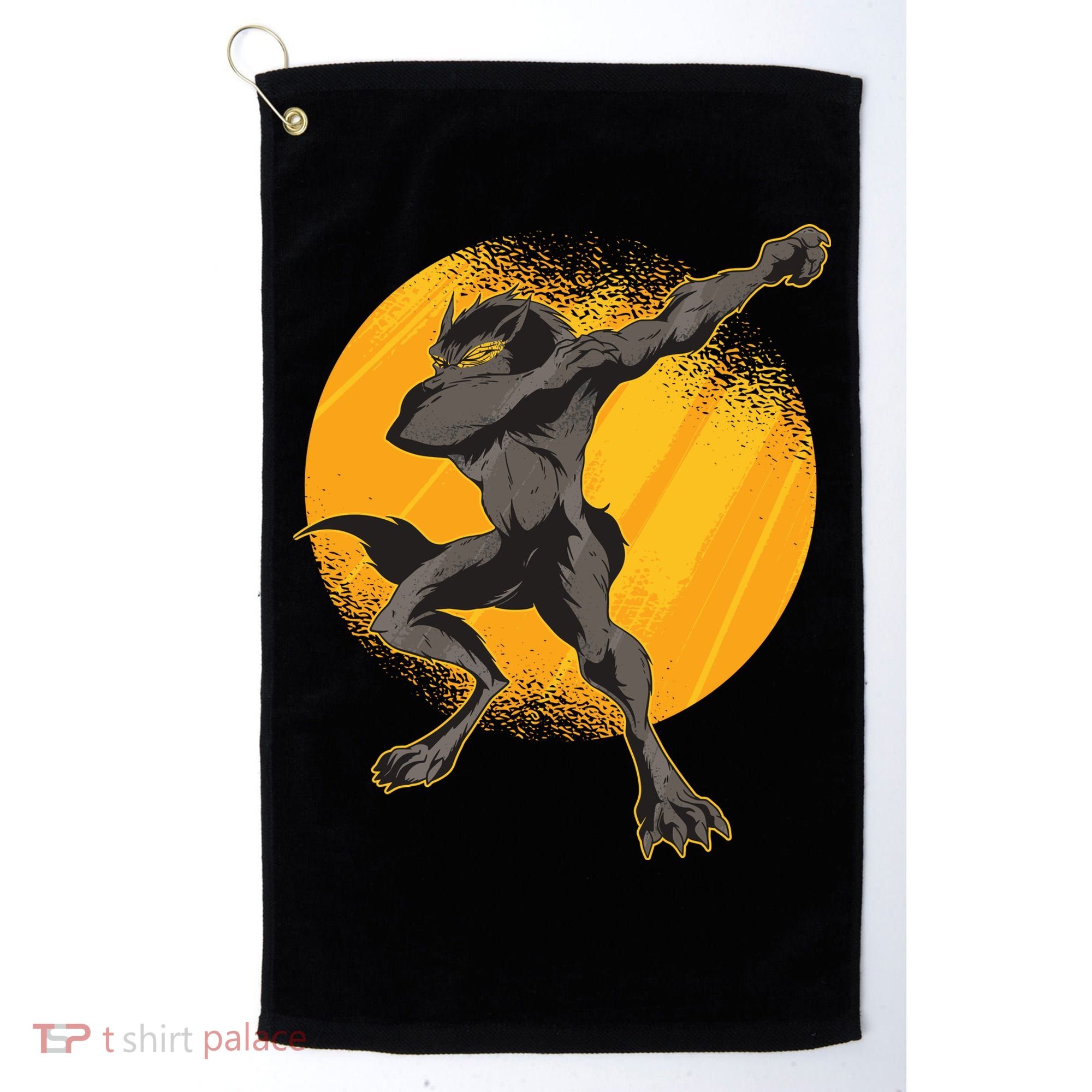 Dabbing Werewolf Golf Towel