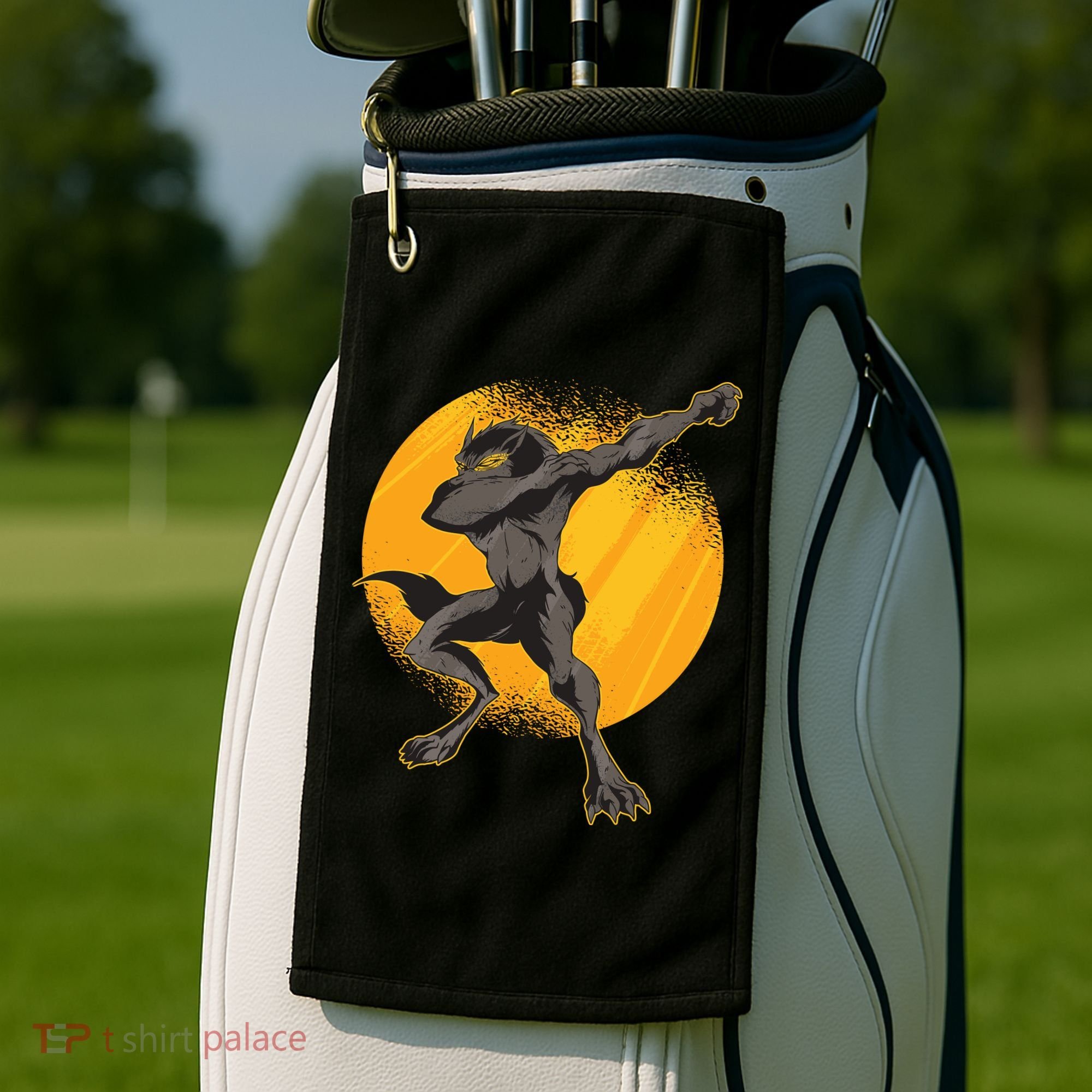 Dabbing Werewolf Golf Towel
