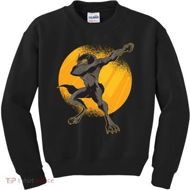 Dabbing Werewolf Kids Sweatshirt