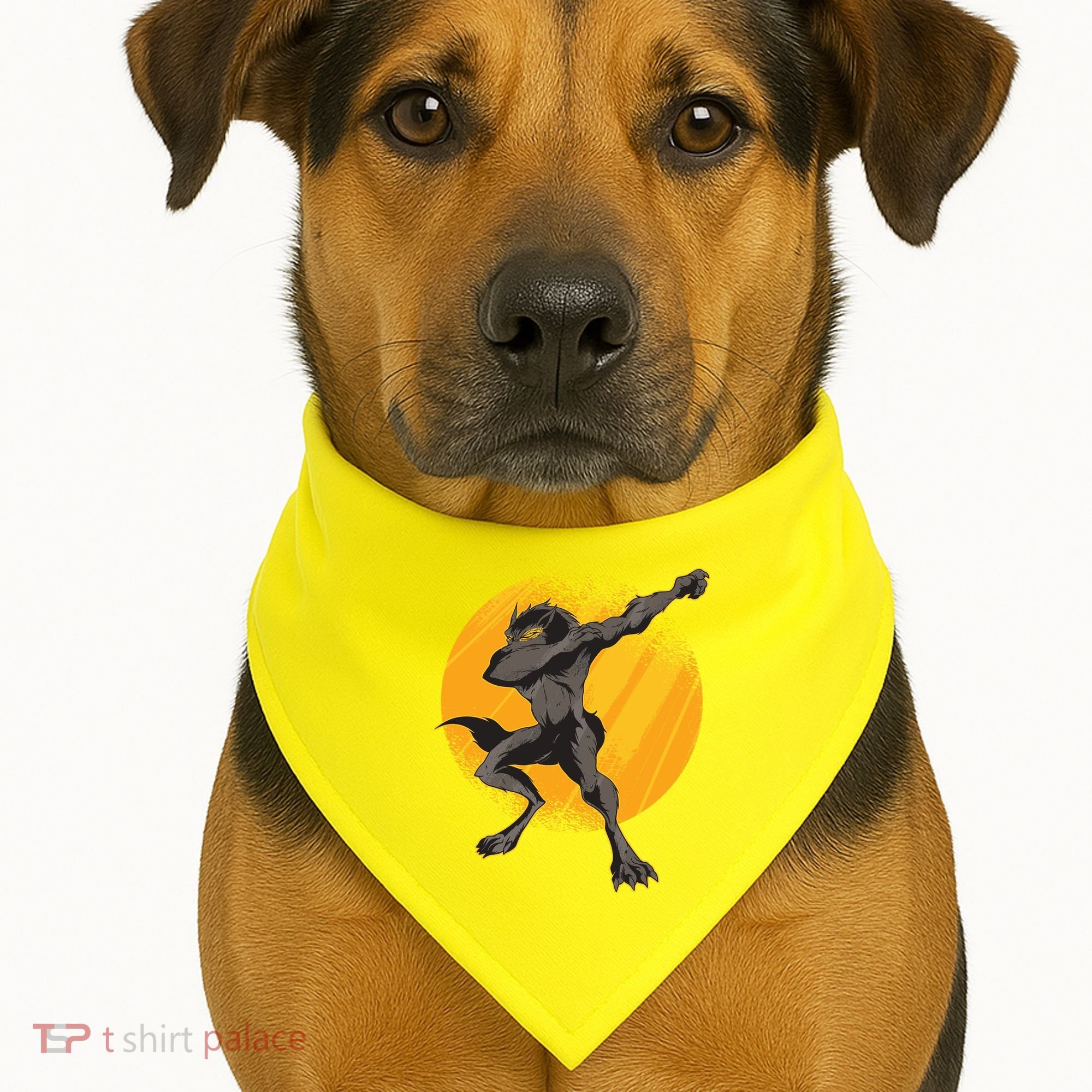 Dabbing Werewolf USA-Made Doggie Bandana