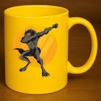 Dabbing Werewolf 11oz C Handle Ceramic Mug thumb 3