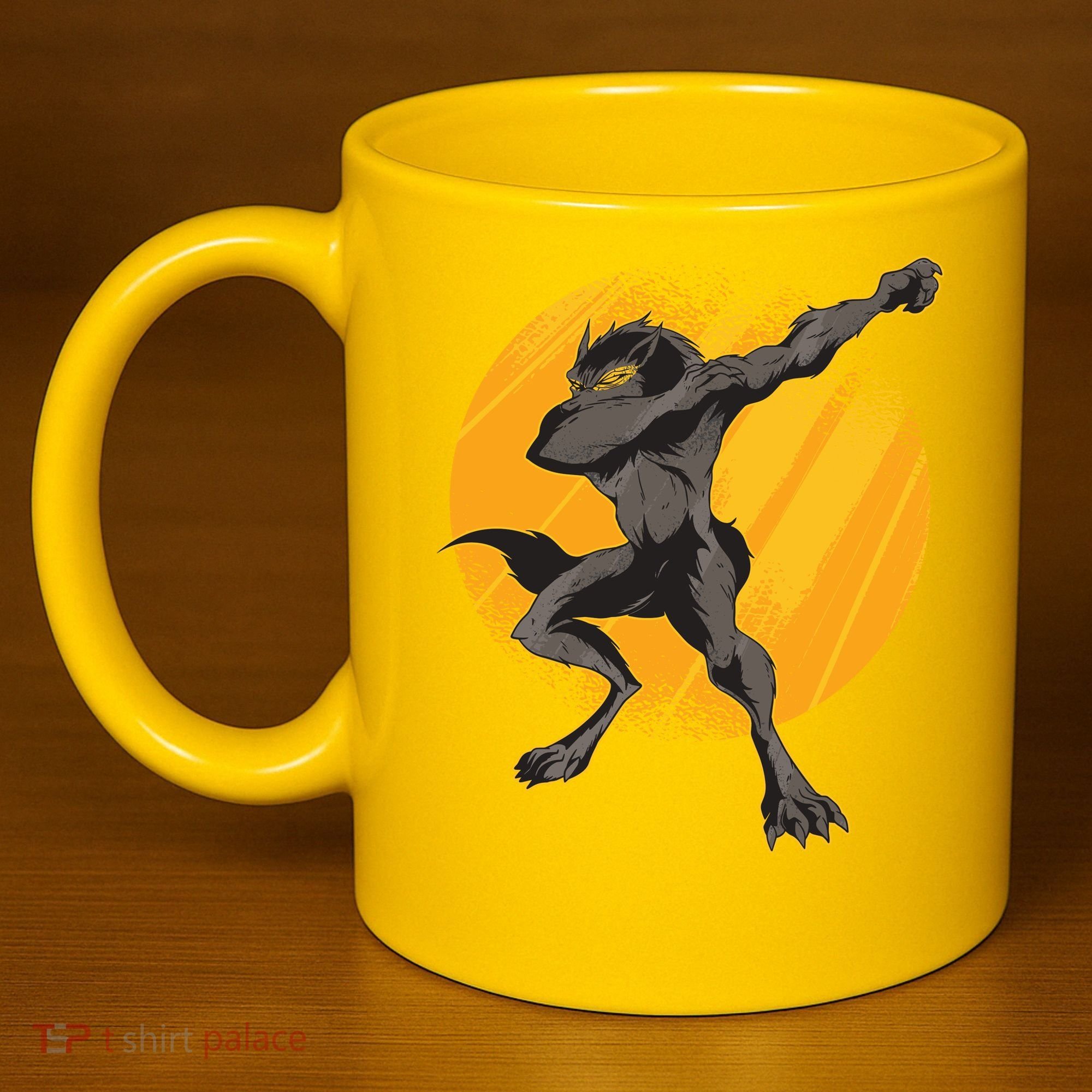Dabbing Werewolf 11oz C Handle Ceramic Mug