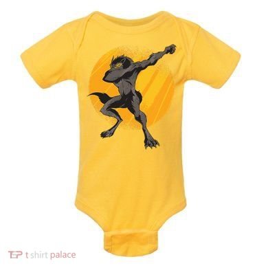 Dabbing Werewolf Baby Bodysuit