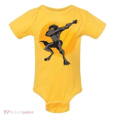 Dabbing Werewolf Baby Bodysuit