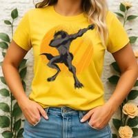 Dabbing Werewolf Women's T-Shirt thumb 2