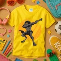 Dabbing Werewolf Kids T-Shirt thumb 3