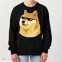 Doge With Deal With It Glasses Women's Sweatshirt thumb 0