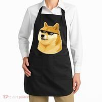 Doge With Deal With It Glasses Apron thumb 2