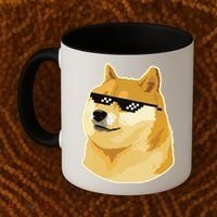 Doge With Deal With It Glasses Coffee Mug thumb 2