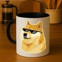 Doge With Deal With It Glasses Coffee Mug thumb 4