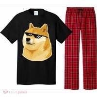 Doge With Deal With It Glasses Pajama Set thumb 0