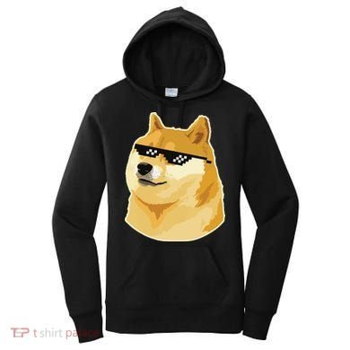 Doge With Deal With It Glasses Women's Hoodie