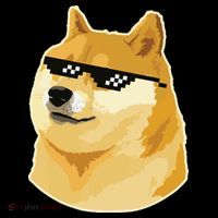 Doge With Deal With It Glasses Women's Hoodie thumb 2