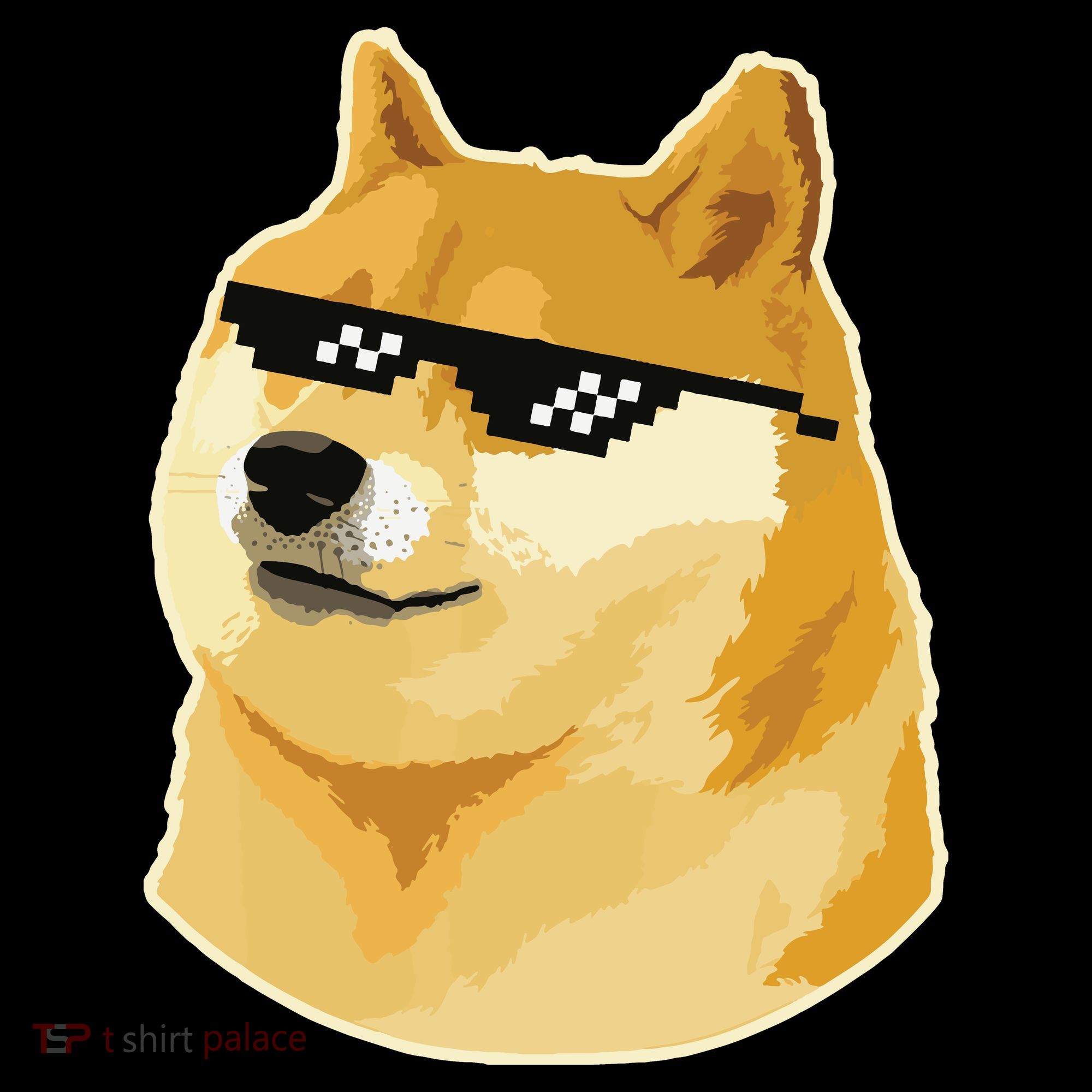 Doge With Deal With It Glasses Women's Hoodie