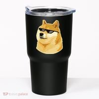 Doge With Deal With It Glasses Tumbler thumb 0