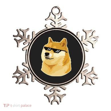 Doge With Deal With It Glasses Ornament